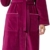 Morgenstern Bademantel für Damen aus Baumwolle mit Kapuze in Fuchsia Damen Bademantel wadenlang Frauen Bademantel Velours Größe M Leonie - 2