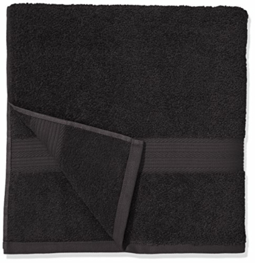 Amazon Basics AB Fade Resitant, 100% Baumwolle, Schwarz, 2 Bath - 4