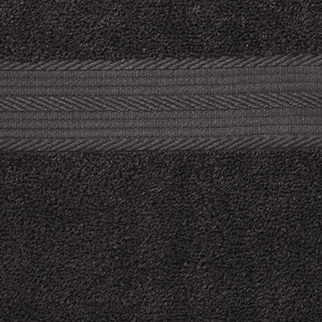Amazon Basics AB Fade Resitant, 100% Baumwolle, Schwarz, 2 Bath - 5