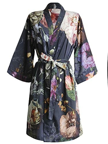 Essenza Satin-Kimono Fleur Größe l, Farbe Nightblue, L = 40, Nightblue - 1