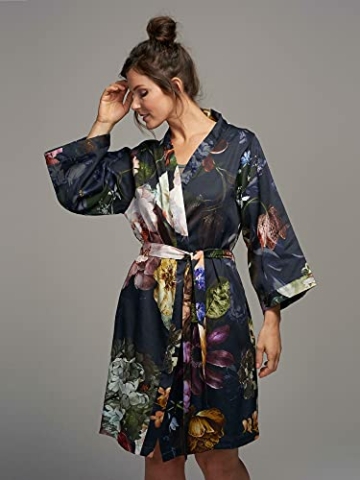 Essenza Satin-Kimono Fleur Größe l, Farbe Nightblue, L = 40, Nightblue - 3