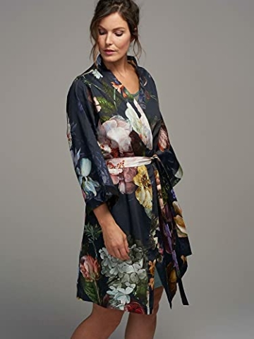 Essenza Satin-Kimono Fleur Größe l, Farbe Nightblue, L = 40, Nightblue - 4