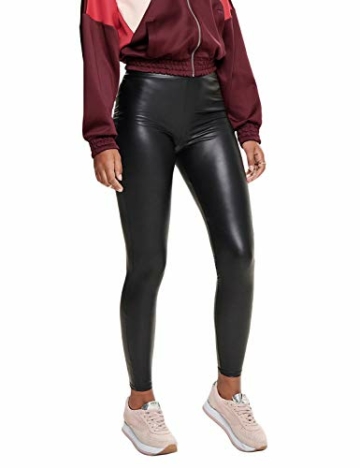 ONLY Damen Onlcool Coated Noos Leggings, Schwarz (Black Black), M EU - 1