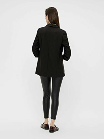 PIECES Damen PCBOSS 3/4 Blazer NOOS Anzugjacke, Schwarz (Black Black), 38 (Herstellergröße: M) - 7