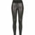 Urban Classics Damen High Waist aus Lederimitat mit Hoher Taille - Ladies Faux Leather Treggins Leggings, Schwarz (Black 00007), M EU - 1