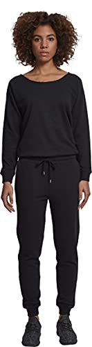 Urban Classics Damen Ladies Long Sleeve Terry Jumpsuit, Schwarz (Black 00007), Medium - 4