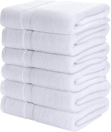Utopia Towels - 6er Pack Badetuch Set - Badetuch Handtücher, 60 x 120 cm (Weiß) - 1