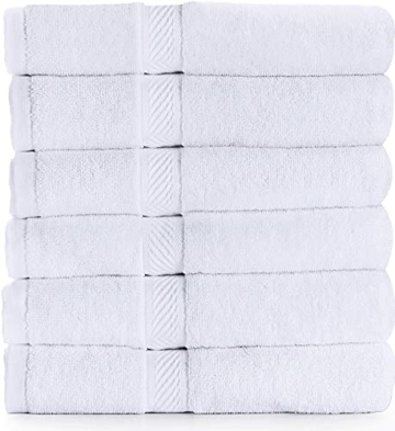 Utopia Towels - 6er Pack Badetuch Set - Badetuch Handtücher, 60 x 120 cm (Weiß) - 8