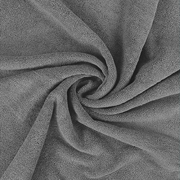 Utopia Towels - Badetuch groß aus Baumwolle 600 g/m², 2er Pack - Duschtuch, 90 x 180 cm (Grau) - 2
