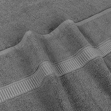 Utopia Towels - Badetuch groß aus Baumwolle 600 g/m², 2er Pack - Duschtuch, 90 x 180 cm (Grau) - 4