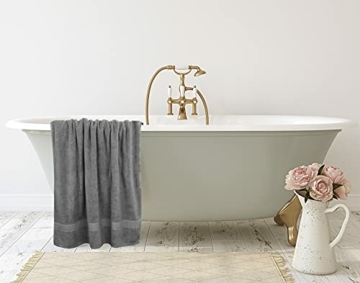 Utopia Towels - Badetuch groß aus Baumwolle 600 g/m², 2er Pack - Duschtuch, 90 x 180 cm (Grau) - 8