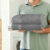 Utopia Towels - Badetuch groß aus Baumwolle 600 g/m², 2er Pack - Duschtuch, 90 x 180 cm (Grau) - 9