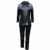 Agoky Herren Wetlook Lack Leder Body Eng Männerbody Erotische Ganzkörper Anzug Trikot Leotards Sexy Fetisch Party Clubwear Schwarz 4XL - 4