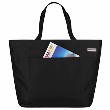 anndora XXL Shopper schwarz - Strandtasche Schultertasche Einkaufstasche - 4