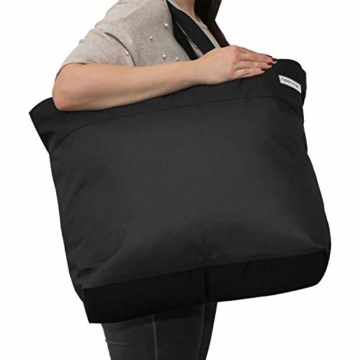 anndora XXL Shopper schwarz - Strandtasche Schultertasche Einkaufstasche - 7