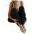 BIBOKAOKE Damen Hose Teddy Fleece Plüsch High Waist Elegant Winter Warm Hosen Frauen Elastischer Bund Flauschig Lang Einfarbig Freizeithose Yogahose Haushose Loose Schlafanzughose - 1