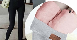 BIBOKAOKE Damen Thermo Gefüttert Winter Warme Hose, GefüTterte Leggings Mädchen Lang High Waist Jogginghose Thermohose Damen Winter GroßE GrößEn Yogahosen Herbst Winter Elastische Pants - 2