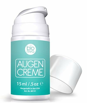 Die Beste Antialterung Augencreme Behandlung für dunkle Augenringe, Schwellungen und Fältchen. Eine Biologische Augengel mit Matrixyl 3000, Peptide and Vitamin C. Stimuliert das Kollagen. 15ml - 5