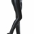 Everbellus Sexy Damen Faux PU Leder Leggins Hohe Taille Hüfthoch Strumpfhose Hose Schwarz Xlarge - 1
