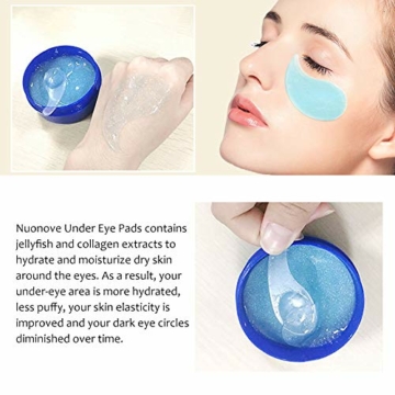 Eye Mask, Augenpads Augenringe, Anti Aging Pads, Collagen Maske, Augenpflege mit Hyaluron, Feuchtigkeit Spendende, Entfernen Taschen, Dunkle Kreise & Puffiness, 60pcs - 6