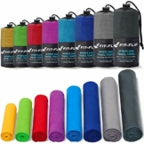 Fit-Flip Sporthandtuch, Reisehandtuch, Microfaser-Badetuch, XXL Strandhandtuch, Sauna Mikrofaser Handtuch groß (100x200cm blau) - 1