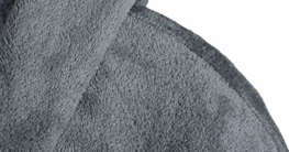 Gräfenstayn® Damen & Herren Kuschelfleece Bademantel mit Kapuze Größe S-XXXL Öko-Tex Standard 100 Flanell Fleece (L, Anthrazit) - 4