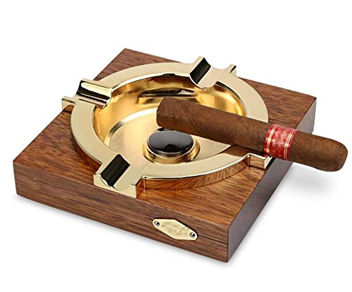 Großer Zigarrenaschenbecher Aschenbecher männer Hölzerner Hölzerner Zigarrenaschenbecher für Zigaretten weed für Zigaretten für Zigaretten für Zigaretten für Patio, Deck -groß,Wood - 2