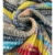 HAHAEMMA Damen Regenbogen Strickjacke Cardigan Pullover Langarm Mehrfarbig Gestreifter Pullover Vorne Offene Jacke Herbst Winter - 3
