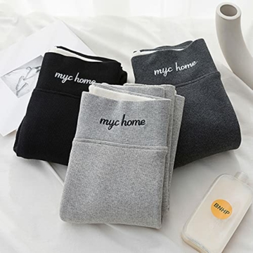 Hose Fleece Damen Gefüttert Warm Frauen Dicke Strumpfhose Warme Leggings Thermoleggins Jogginghose Thermo Freizeithose Elastische Winter Thermal Pants Fleece Sweatpants Plüsch Freizeithose Leggins - 7