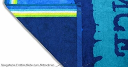 jilda-tex Strandtuch 90x180 cm Badetuch Strandlaken Handtuch 100% Baumwolle Velours Frottier Pflegeleicht (Chill) - 4