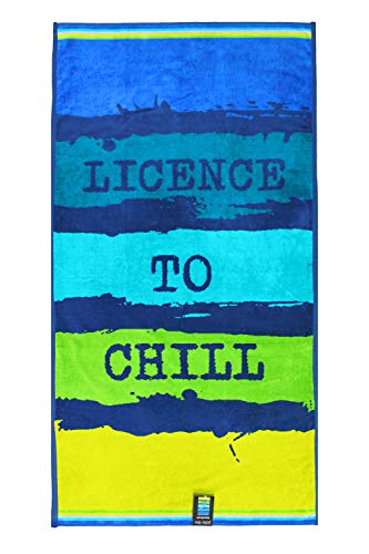 jilda-tex Strandtuch 90x180 cm Badetuch Strandlaken Handtuch 100% Baumwolle Velours Frottier Pflegeleicht (Chill) - 6