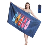 Jmqys Mikrofaser Strandtuch Handtücher Schnelltrocknend-Ultra Leicht Sandfreies Damen Mädchen Tragbares XXL Campinghandtuch Badehandtuch -Perfekt für Fitness Reisen Sport Wandern Outdoor Sauna Yoga - 1