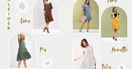 Kleider, Röcke und Jumpsuits nähen: Schnittteile kombinieren: 12 kurze und lange Modelle im Safari-Look in Größe 34–44 – Mit 3 Schnittmusterbogen - 6