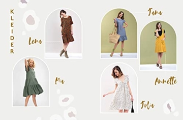 Kleider, Röcke und Jumpsuits nähen: Schnittteile kombinieren: 12 kurze und lange Modelle im Safari-Look in Größe 34–44 – Mit 3 Schnittmusterbogen - 6