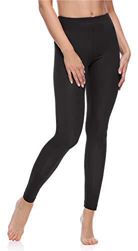 Merry Style Damen Lange Leggings aus Baumwolle MS10-198 (Schwarz, S) - 3