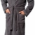 Morgenstern Bademantel Herren mit Kapuze aus Frottee in Blau, Grau, XL - 4