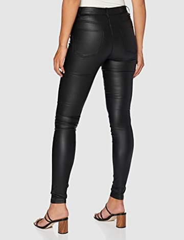 ONLY Damen Onlanne Mid Waist Coated Noos Skinny Jeans, Schwarz (Black), S 32L EU - 4