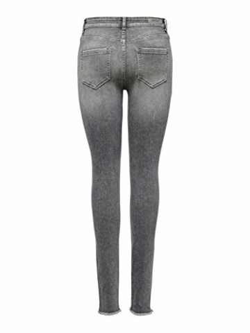 ONLY Damen Onlblush Mid Ank Raw Jns Rea0918 Noos Skinny Jeans, Grau (Grey Denim Grey Denim), L 32L EU - 2