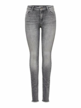 ONLY Damen Onlblush Mid Ank Raw Jns Rea0918 Noos Skinny Jeans, Grau (Grey Denim Grey Denim), L 32L EU - 1