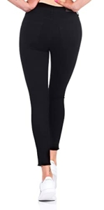 ONLY Damen onlBLUSH MID SK ANK RAWJNS REA2343 NOOS Skinny Jeans, Schwarz (Black Denim), W33/L34 (Herstellergröße: XL) - 3