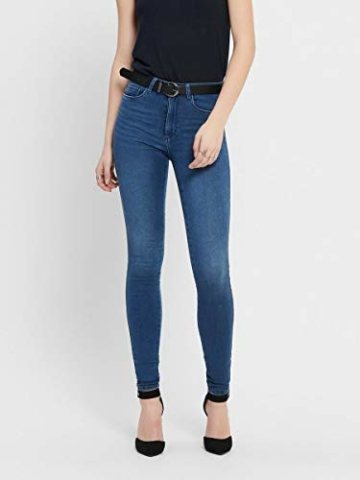 ONLY Damen Onlroyal Haigh Waist Skinny Pim504 Jeans, Medium Blue Denim, XS 34L EU - 3