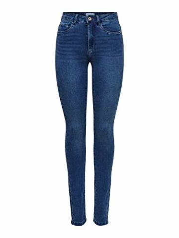 ONLY Damen Onlroyal Haigh Waist Skinny Pim504 Jeans, Medium Blue Denim, XS 34L EU - 1
