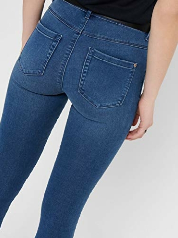 ONLY Damen Onlroyal Haigh Waist Skinny Pim504 Jeans, Medium Blue Denim, XS 34L EU - 6