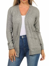 ONLY Female Strickjacke XLMedium Grey Melange - 1
