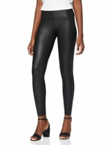 PIECES Damen New Shiny Noos Leggings, Schwarz (Black Black), S-M EU - 1