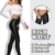 RIOJOY Damen High Waist Lederleggings Schwarz Kunstleder Leggins Sexy Lederoptik Leggings Hose, Schwarz Matt 32/34 - 4