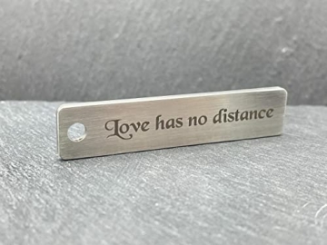 Schlüsselanhänger mit Gravur aus Edelstahl Schlüsselanhänger Personalisiert Geschenk für Vater Mutter Schwester Bruder Schlüsselanhänger Auto Nummernschild - 8