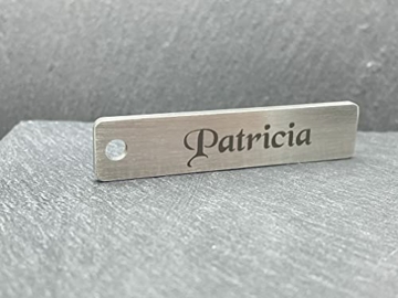 Schlüsselanhänger mit Gravur aus Edelstahl Schlüsselanhänger Personalisiert Geschenk für Vater Mutter Schwester Bruder Schlüsselanhänger Auto Nummernschild - 9