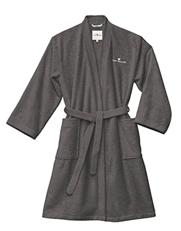 TOM TAILOR 0100300 Bademantel Kimono Größe: L dark grey - 1