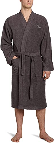 TOM TAILOR 0100300 Bademantel Kimono Größe: L dark grey - 4